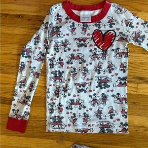 Hanna Andersson Kids Pajama Set - Red and White